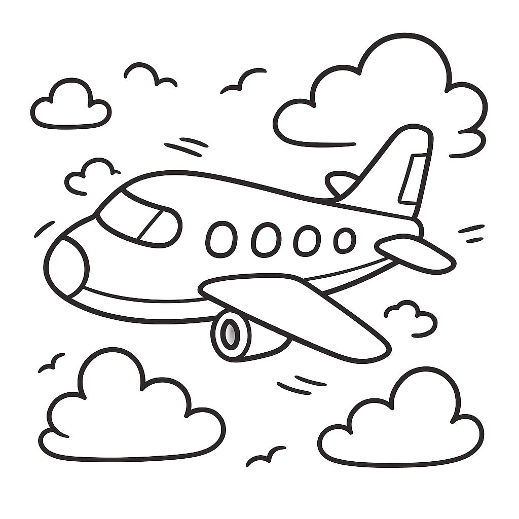 Travel Coloring Printable Images for Kids
